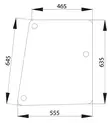 Sidoglas, höger (Case IH 3223776R1) - Hytt och kaross - 8719607183628 - 1