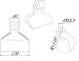 Slägghuvud 40/120 mm - Slåttermaskiner - 8719493555028 - 2