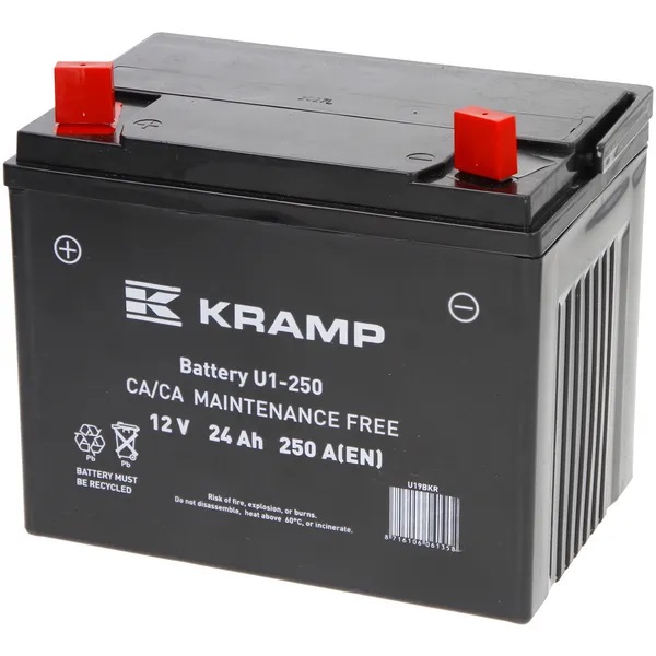 Batteri Kramp 12V 24Ah - Startbatterier - 8716106061358 - 1