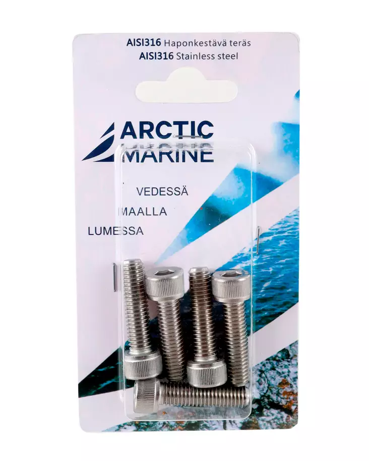 Arctic Marine sexkantsskruv M8 - Bultar och muttrar, metrisk gänga - 6430075570728 - 1