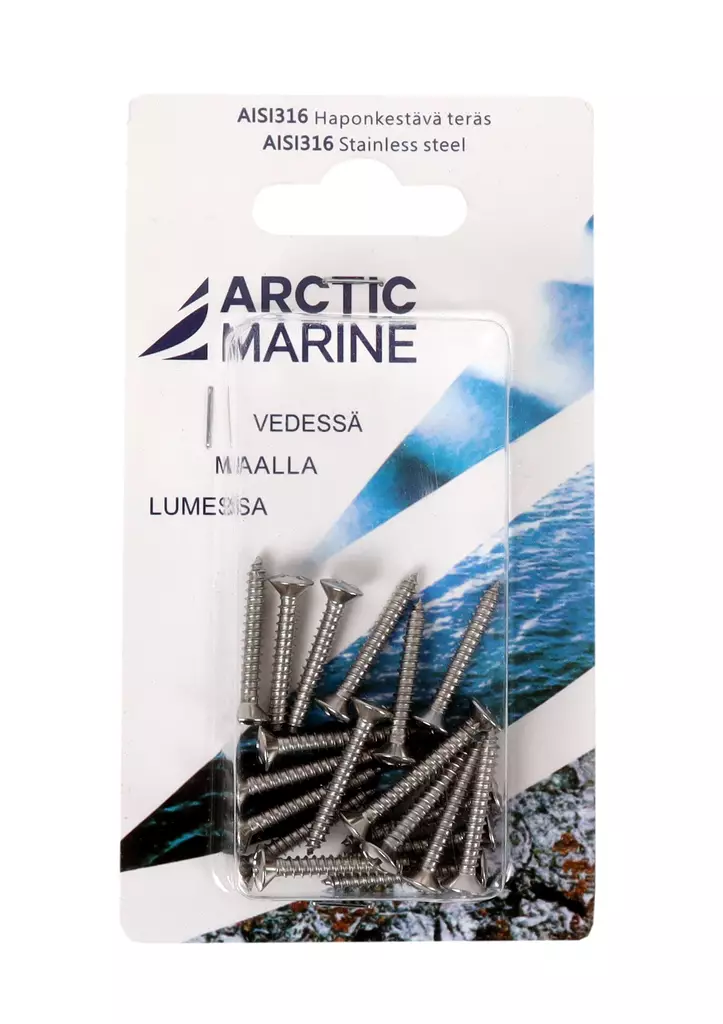 Arctic Marine allmän skruv 3,5x25 mm 20 st - Skruvar och spikar - 6430045422668 - 1
