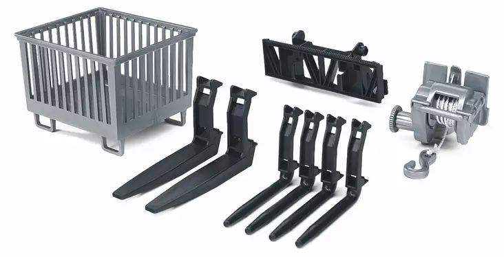 Bruder tillbehörsset för frontlastare - Bruder arbetsmaskinsleksaker - 4001702023188 - 1