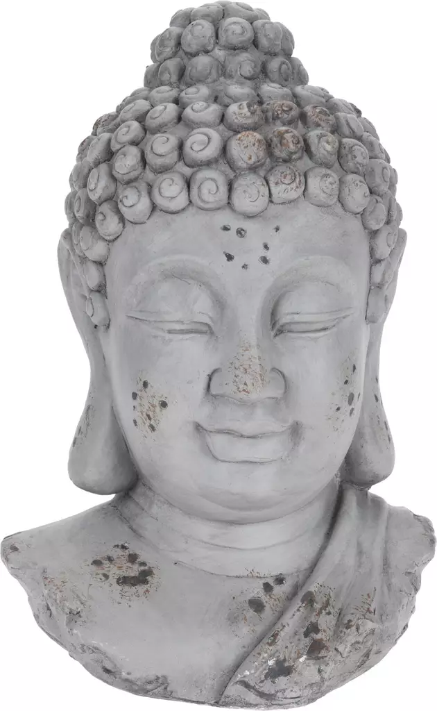 Buddhas huvud 27 cm - Trädgårdsskulpturer, dekorationer - 8719987423628 - 1