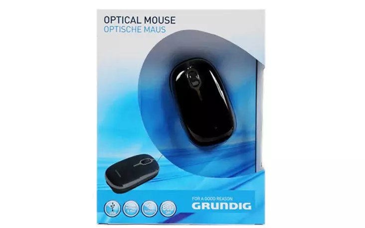 Grundic optisk mus - Underhållningselektronik - 8711252728148 - 2