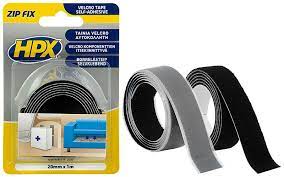 HPX Zip Fix Velcro krok + ögla tejp 2 st 20mm x 1m - Tejper - 5425014222388 - 1