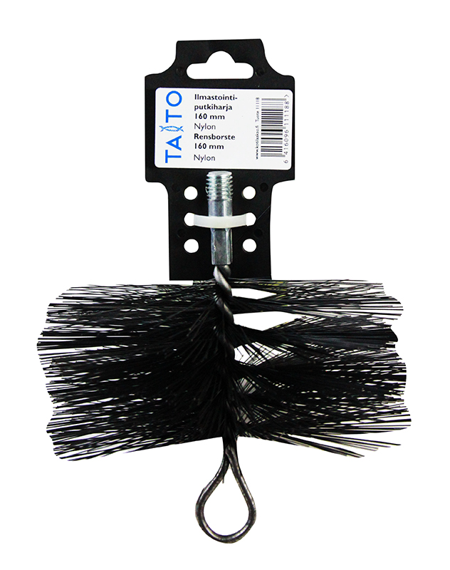 Ventilationsrörsborste nylon 160 mm - Skorstensrengöringstillbehör - 6416096111188 - 1