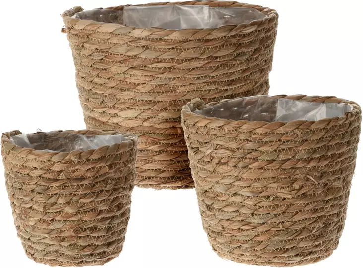 Planteringskorg plastad 19x23 cm - Krukor, vaser, korgar - 8720573172288 - 1