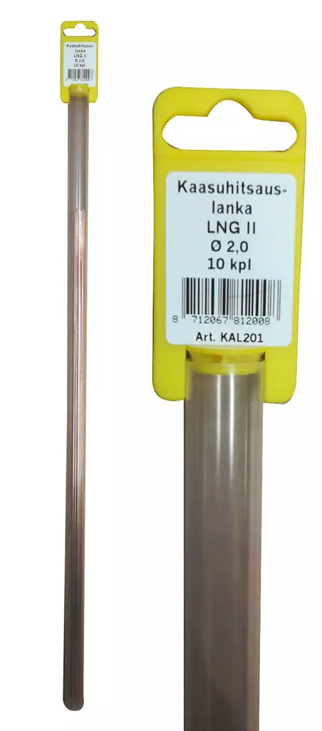 Gassvetsledning LNG II 2,0 mm 10 st - Svetsstänger - 8712067812008 - 1