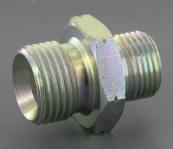 Dubbelkoppling 1/2" BSP x M20 han/hon - Hydraulik - 8719593141008 - 1