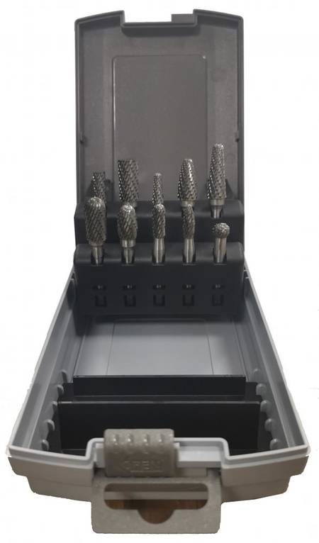 Hårdmetall maskinfilset 10-delar - Slipmaterial - 6430074692438 - 1