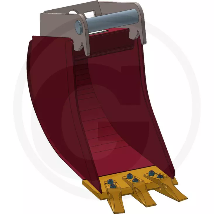 Skopa med tänder 1,5-2,6 t för grävmaskiner med MS03-fäste - Skopor och tillbehör - gr00000000348 - 1