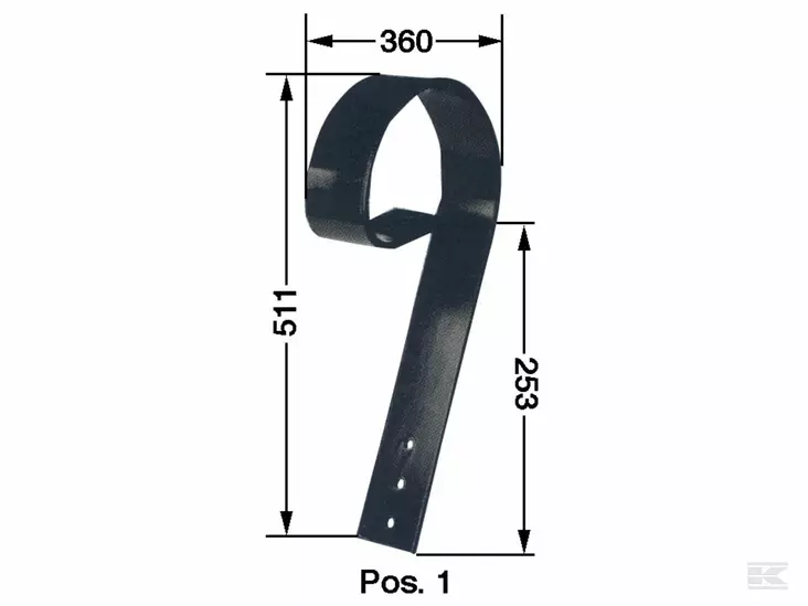 Följeredskapspik 80 x 10 mm - Plogdelar - 5700032854118 - 1