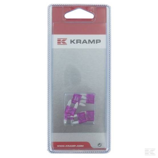 Mini säkringar, 3A, lila, 6 st - Säkringar - 8716106125258 - 1