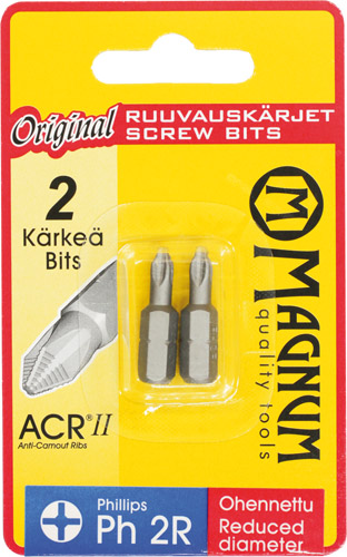 Magnum skruvmejselspets 2 st ACR 25 mm - Skruvbits och -satser - 6418868172328 - 1