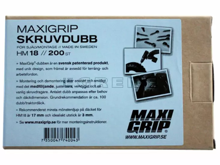 Maxi Grip tungmetallspik 18 mm 200 st - Andra traktortillbehör - 7350047740258 - 1