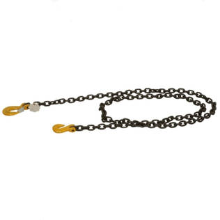 Lyftkedja med krokar 4 m/8 mm 2000 kg - Lyft- och surrningstillbehör - 5700035574068 - 1