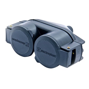 Opal förlängningsadapter 2-del. IP44 svart - Lådor och uttag - 6416013124758 - 1