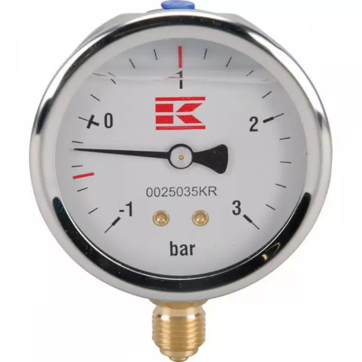 Tryckmätare 1/4" 63 mm -1-3 Bar - Tryckmätare - 8716106188338 - 1