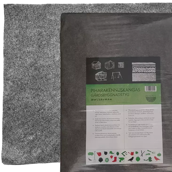 Trädgårdsbyggtyg 2x2 m - Filterdukar - 6430068430138 - 1