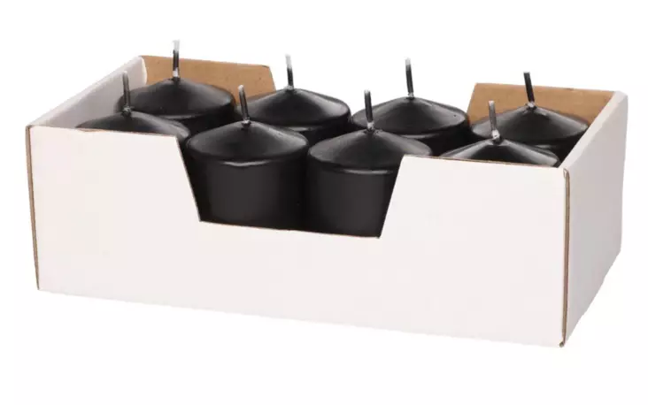 Svart bordsljus 8 st/pkt - Ljusstakar - 6410416300108 - 1