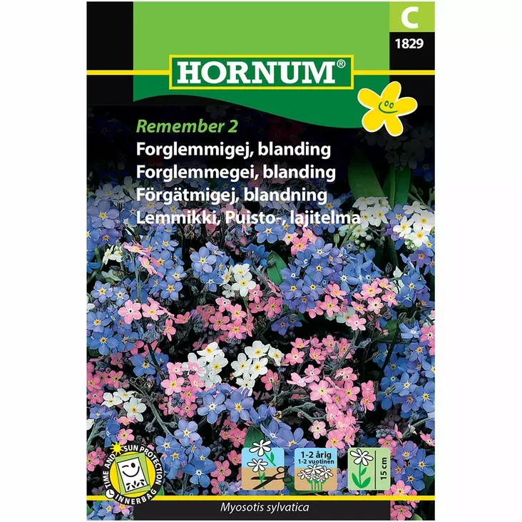 Mysotis Remember färgblandning - Frön och sättpotatisar. - 5708787018298 - 1