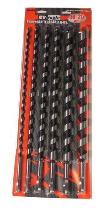 Träborrstålset 6-delar 460 mm - Träborrarsats - 6430013068928 - 1