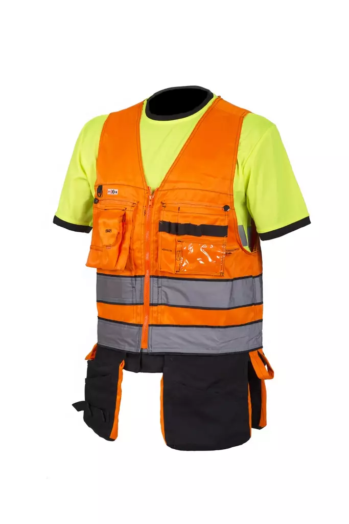 Hängande fickväst orange - Sommararbetskläder - 6418326404008 - 1