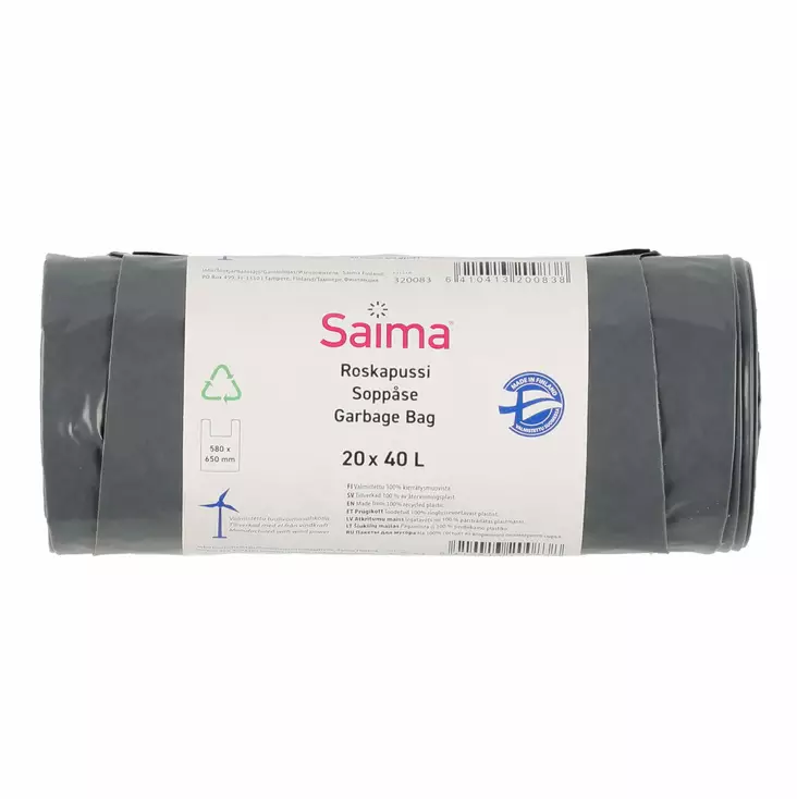 Säck 40 liter 20 st/fp - Avfallshantering - 6410413200838 - 1