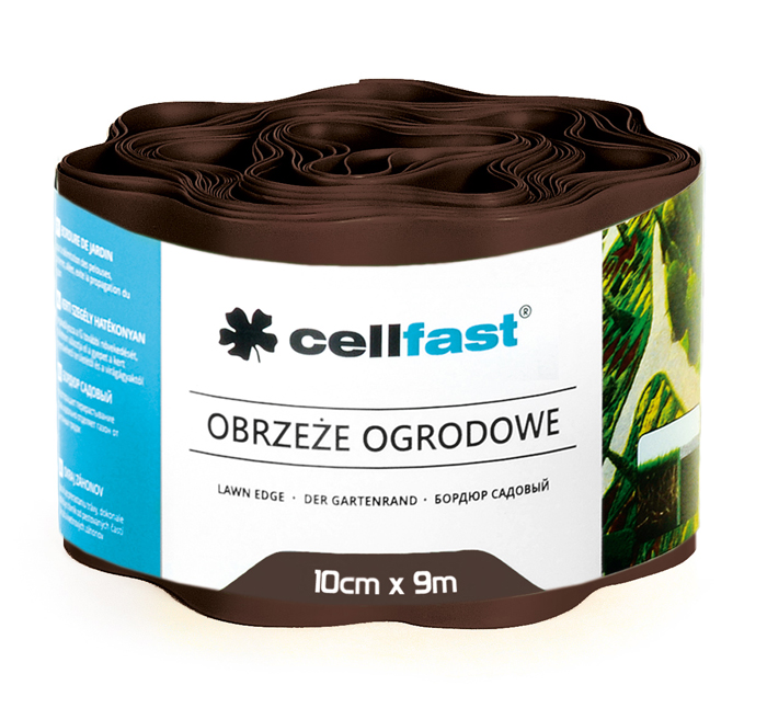 Gräskantband brun 10 cm x 9 m - Växtstöd - 5901828850868 - 1