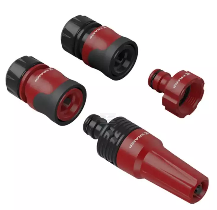 Justerbar slangmunstyckesats 1/2'' - Vattenslangar - 8719493174618 - 1