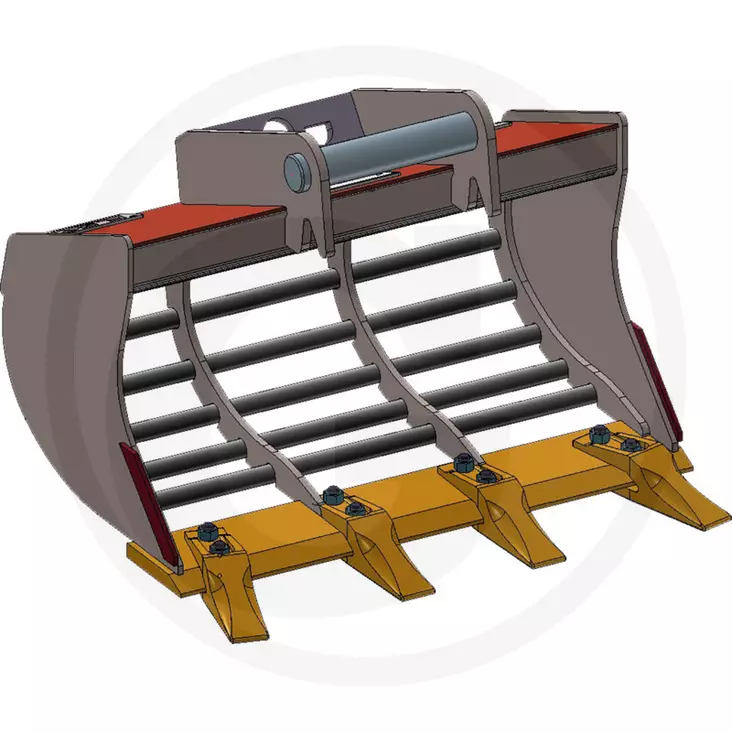 Siktboots med tår för 1,2-1,8 t grävmaskiner med MS01-fäste - Skopor och tillbehör - gr00000000338 - 1