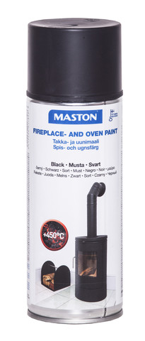 Ugn- och spisfärg 450°C 400 ml - Sprayfärger - 6412490017828 - 1