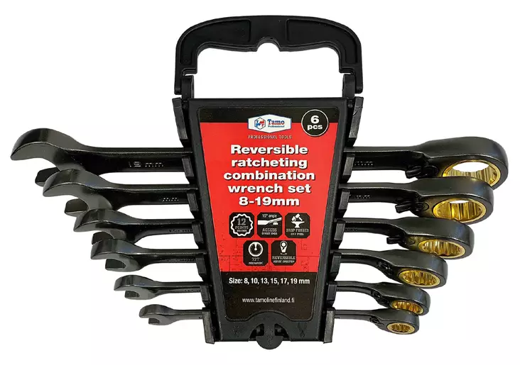 Tamo ratchetnyckelset 8-19mm - Skiftnycklar - 6420613776538 - 1