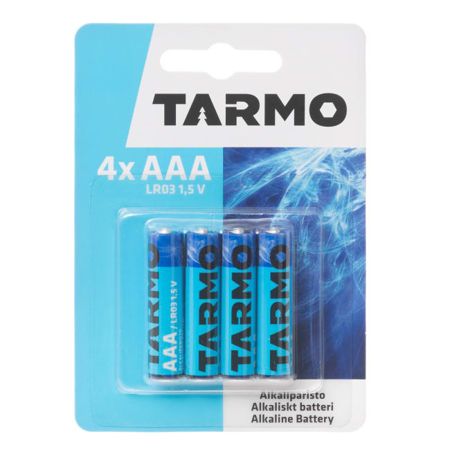 Tarmo AAA-batterier 4 st/fp - Batterier, testare - 6410413077768 - 1