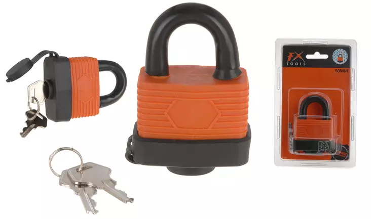 Vattentät hänglås 50 mm - Hänglås, reglar, gångjärn - 8718158009678 - 1