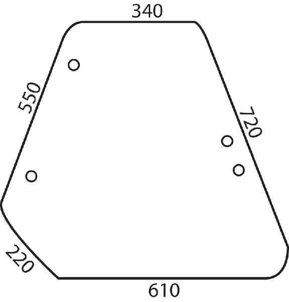 Sidofönster (Fiat 5124412) - Hytt och kaross - 3660980006828 - 1