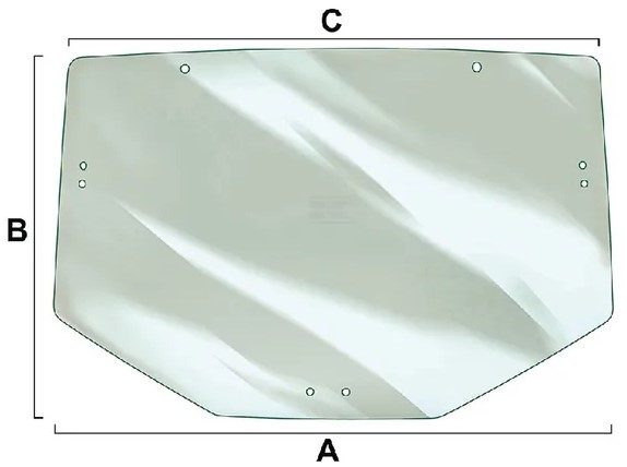 Bakruta, övre (JD L156325, L171335, L202528, L213351 och L78727) - Hytt och karosseri - 5035776845918 - 1
