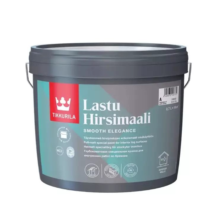 Tikkurila Lastu träfärg vit, kan tonas - Inomhusfärger - 6408070107768 - 1
