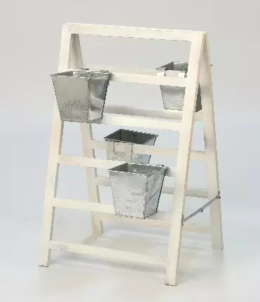 Örtställ + 4 st zinkkrukor - Plantuppfödning - 7317081875018 - 1