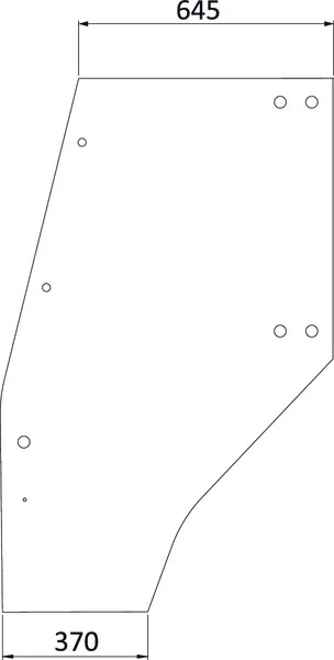 Dörrglas, vänster (Deutz-Fahr 04400340) - Hytt och kaross - 8716106697618 - 1
