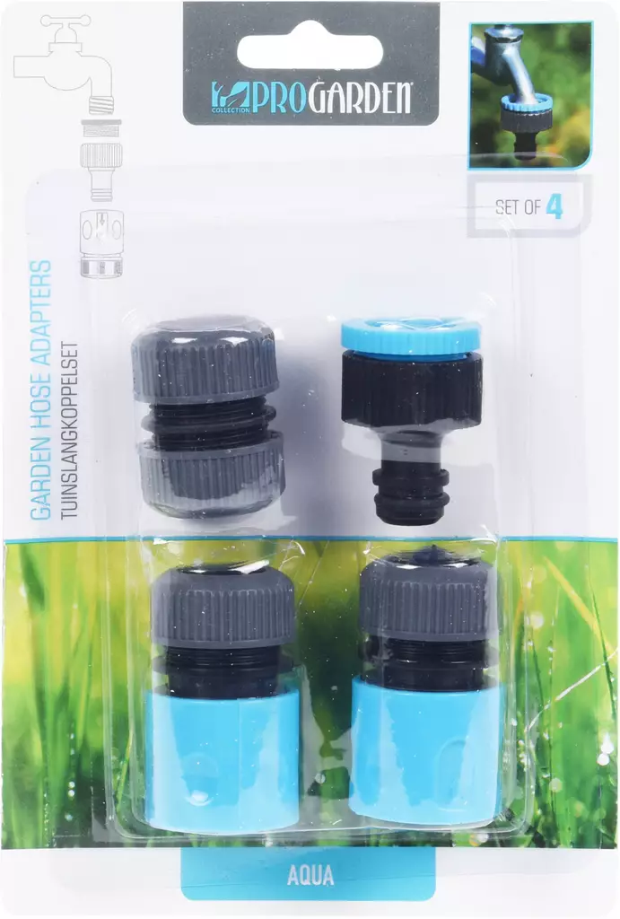 Slangkopplingsset 4-delar - Slangkopplingar - 8719202438758 - 1