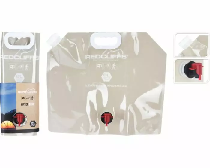 Fällbar vattentank 8 liter - Vattenbehållare - 8720573913218 - 1