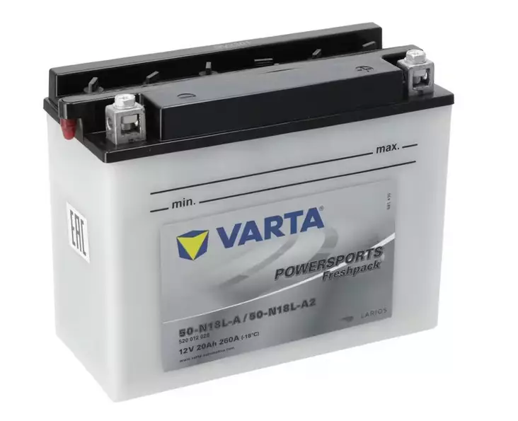 Batteri 12V 20Ah 260A Powersports Freshp - Vinschar - 4016987140598 - 1