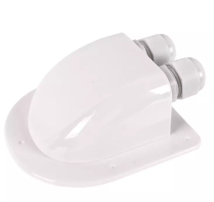 Arctic Marine Genomföringsbox för två kablar vit - Andra båttillbehör - 6418536032718 - 1