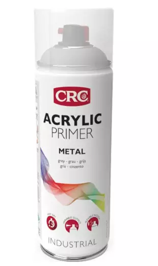 CRC Akrylfärg Primer Metallgrå 400 ml - Sprayfärger - 5412386070068 - 1
