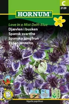Spansk Kvinna 'Love in a Mist Delft Blue' - Frön och sättpotatisar. - 5708787021298 - 1