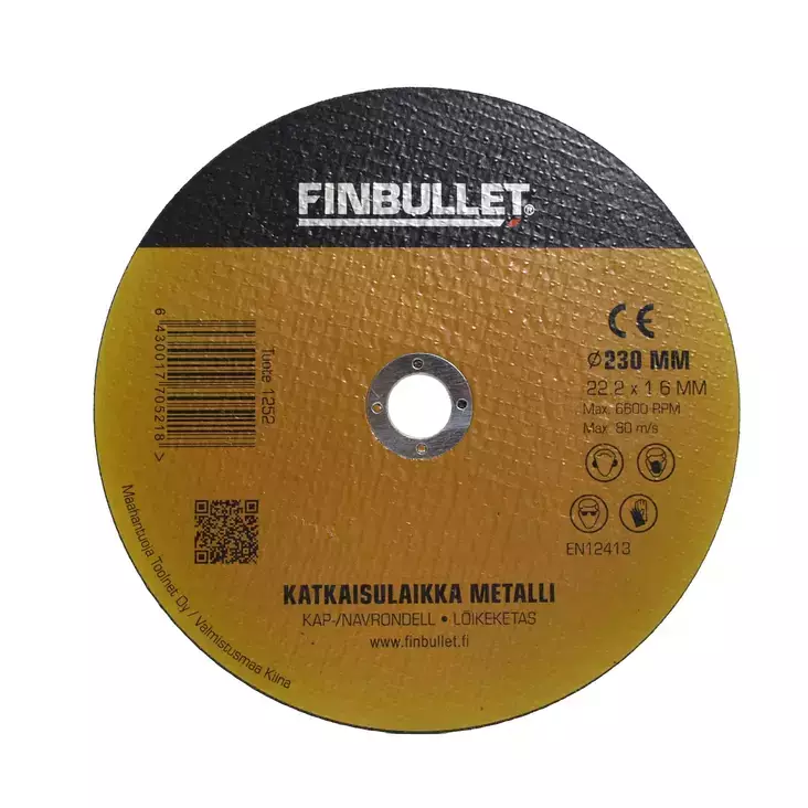 Finbullet kapskiva 230x1,6x22 mm - Kapskivor - 6430017705218 - 1