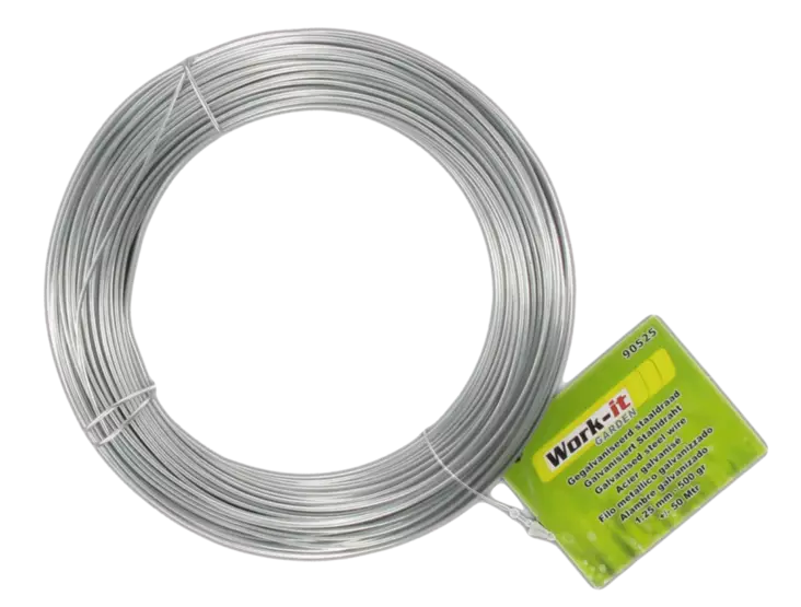 Galvaniserad ståltråd 1mm +/- 80m - Stängselband och -trådar - 8714892905108 - 1