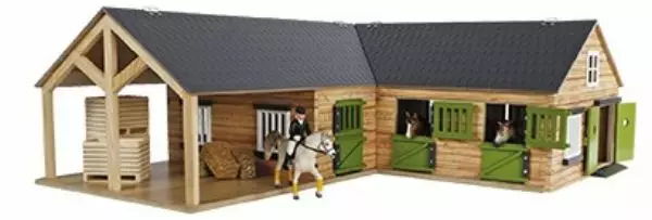 Häststall 4 boxar 1:24 - Andra lantbruks- och arbetsmaskinsleksaker - 8713219362358 - 1