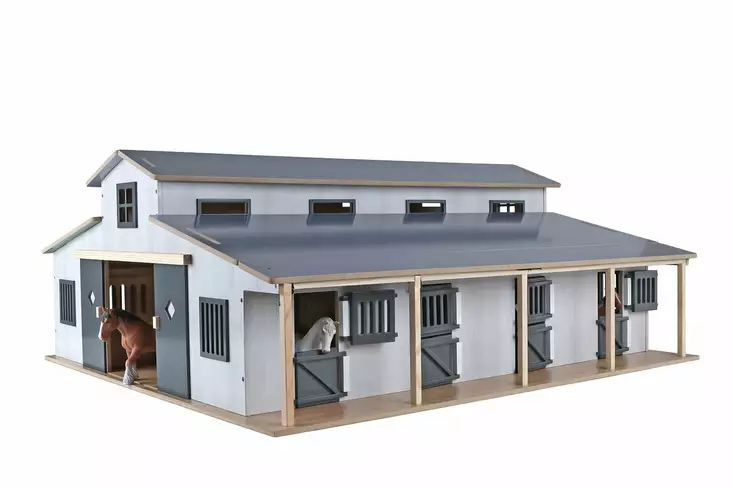 Barnens Glob Häststall 1:24 - Andra lantbruks- och arbetsmaskinsleksaker - 8713219556658 - 1